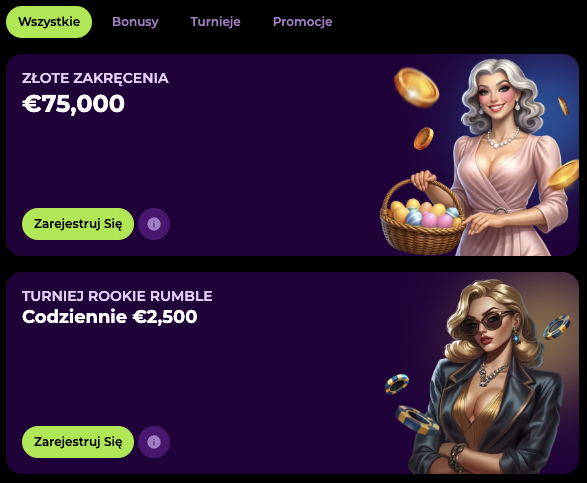 Bonusy i promocje